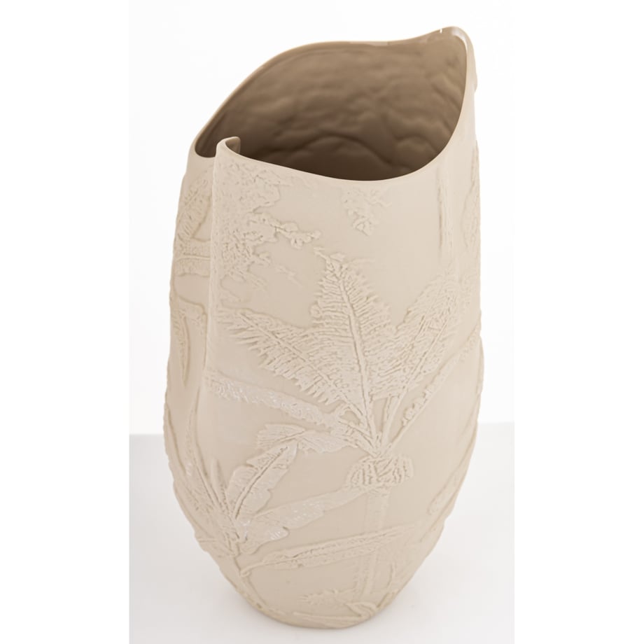 Wazon porcelanowy 36x19x16 cm MELINDA beżowa