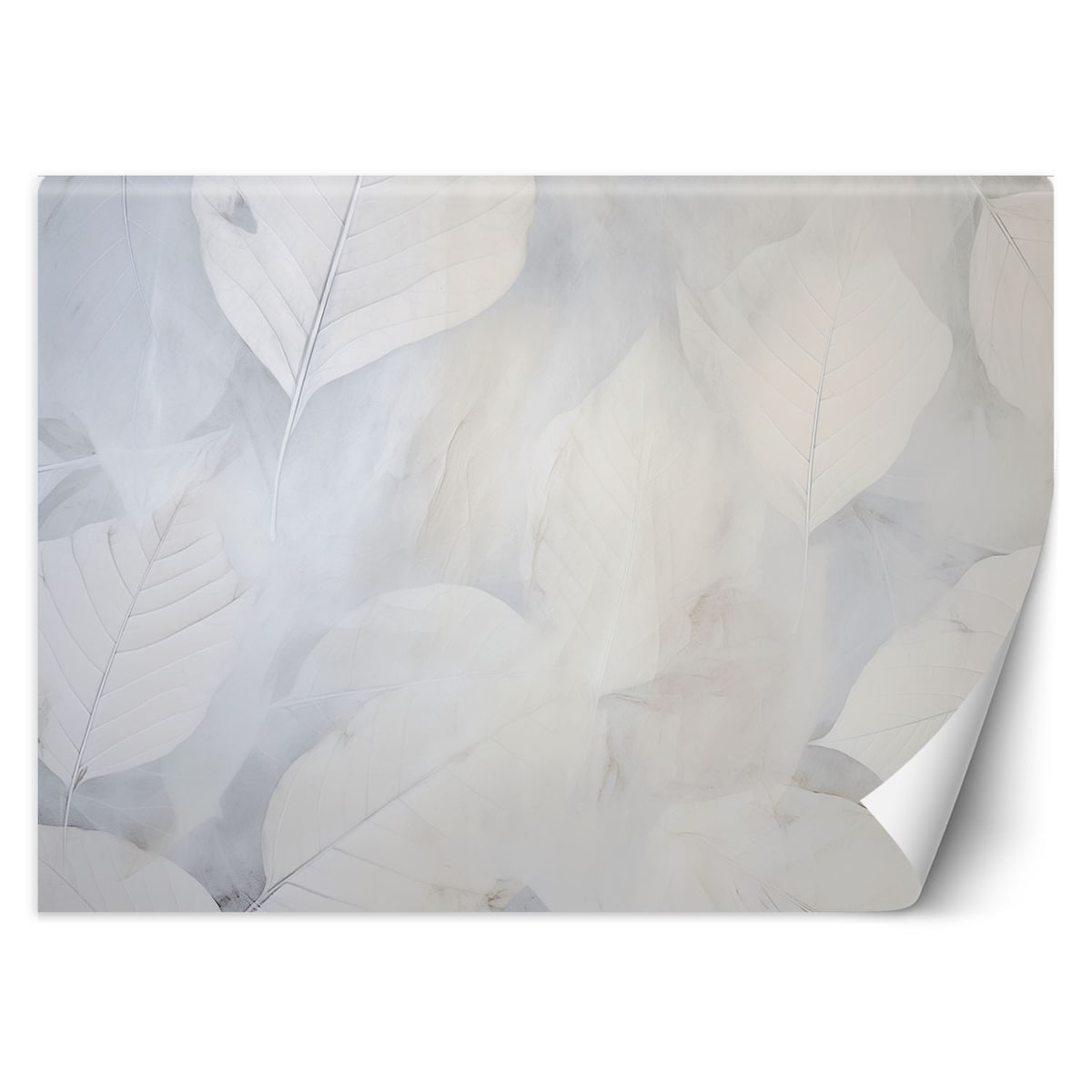 Fototapeta, Beżowe duże liście natura beton boho 400x280