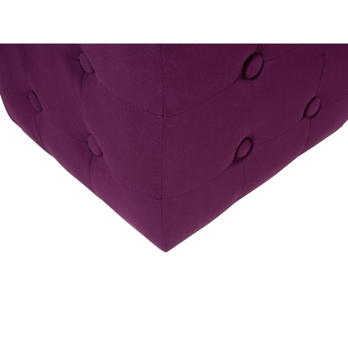 Puf welurowy 30 x 30 x 32 cm fioletowy WISCONSIN