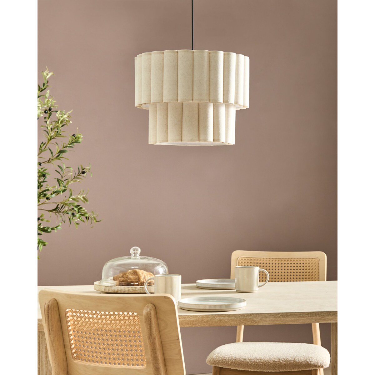Lampa wisząca BELESSA Jasnobeżowy