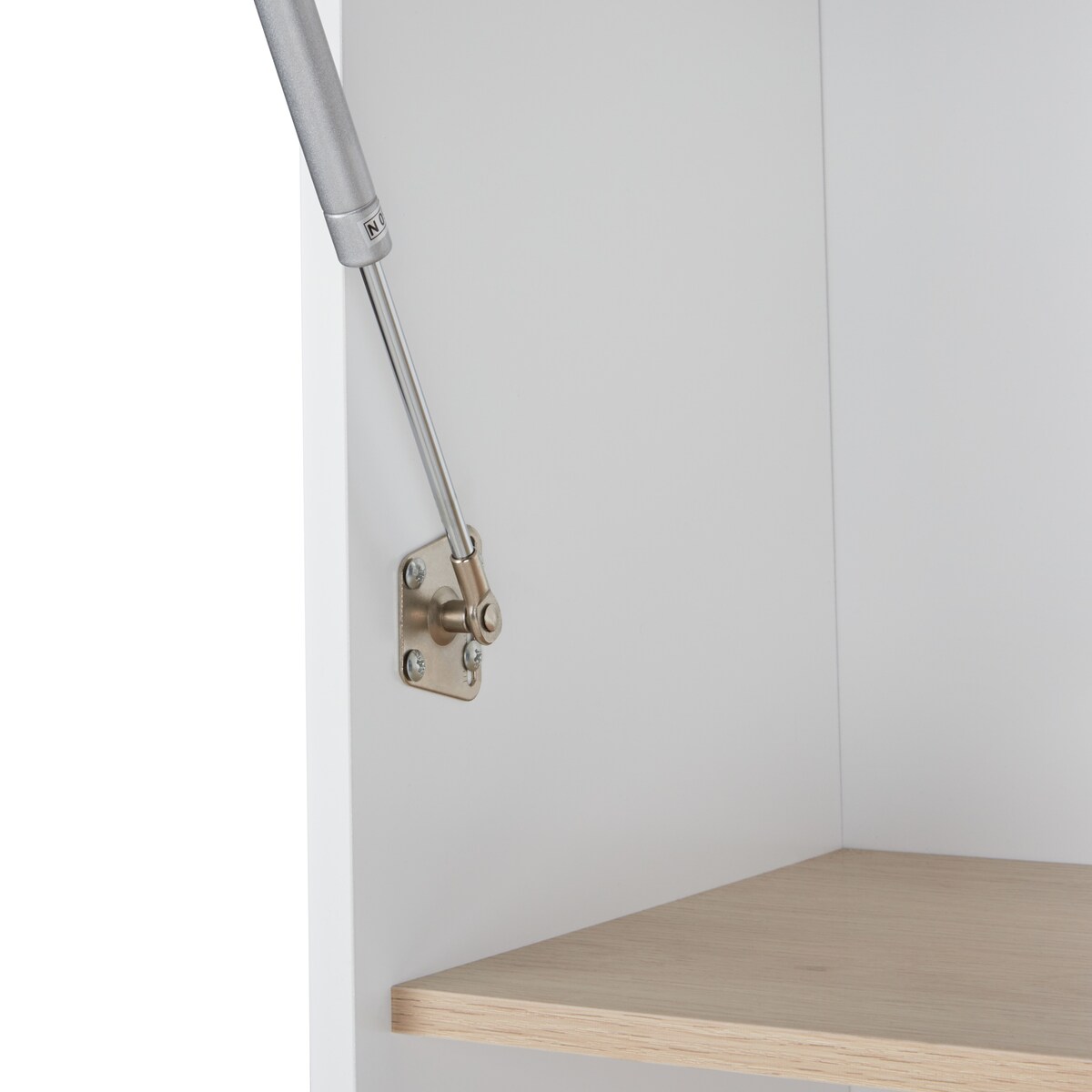Witryna ze szklaną gablotą PARLIN 82 cm Biały