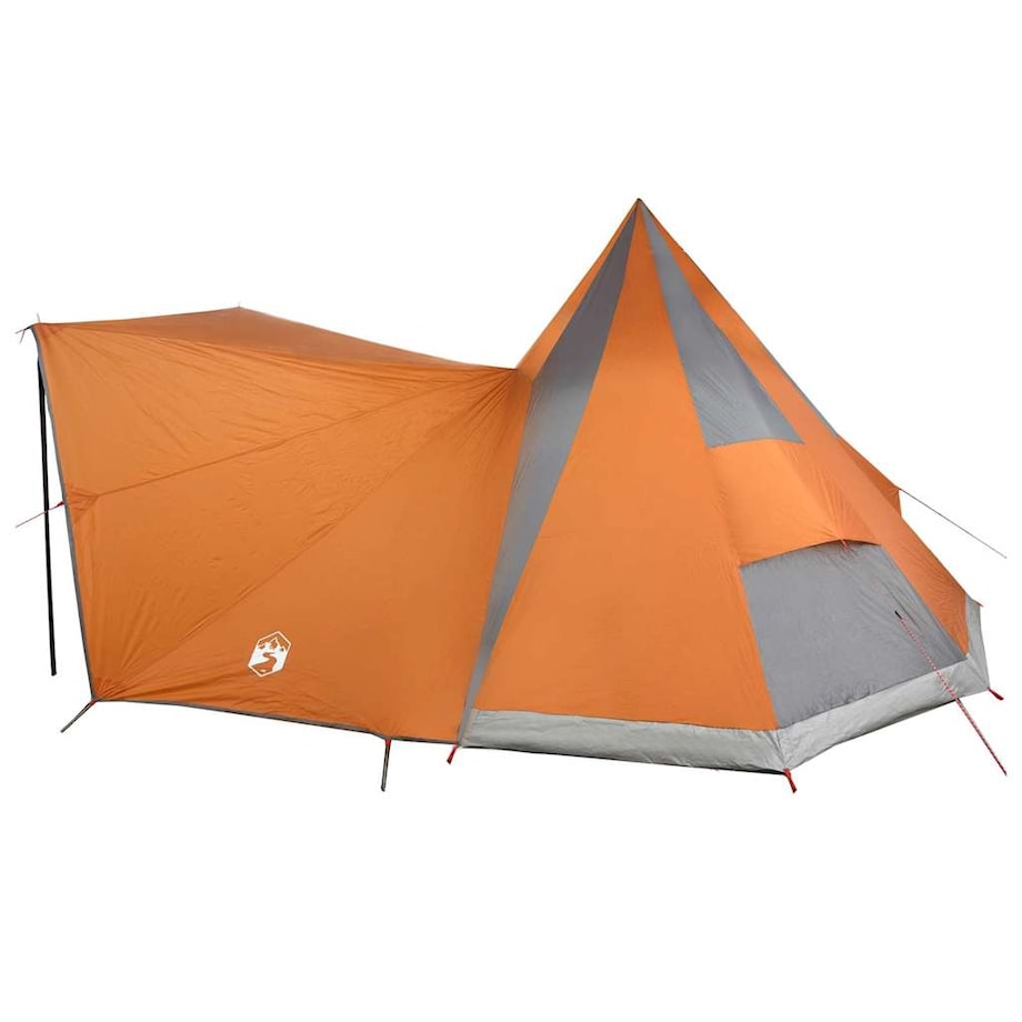 vidaXL Rodzinny namiot tipi Szary i pomarańczowy 510 x 690 x 330 cm
