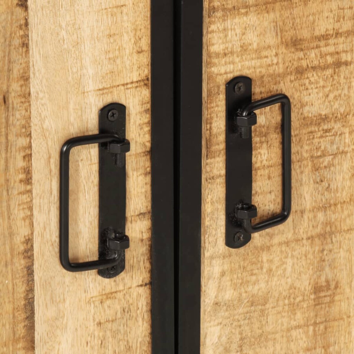 vidaXL 2-cz. zestaw mebli łazienkowych, żelazo i drewno mango