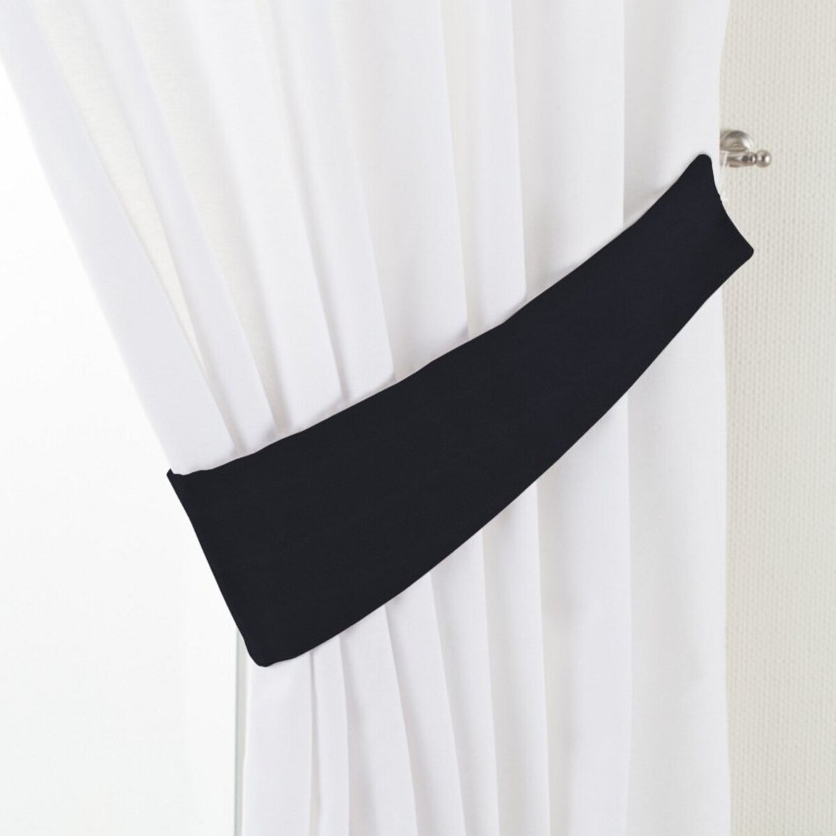 Podwiązka Victoria, czarny, 12 x 70 cm, Loneta