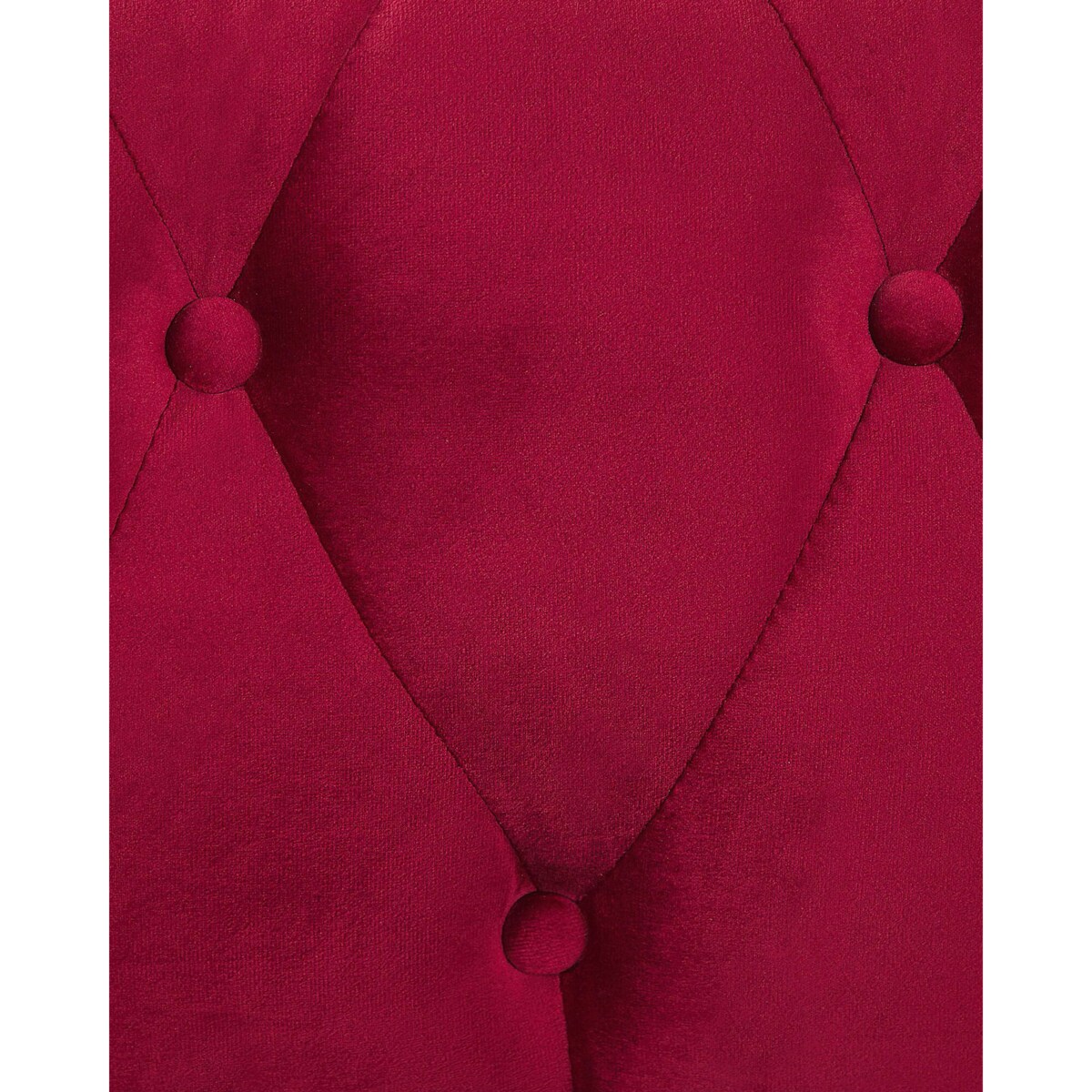 Fotel welurowy czerwony CHESTERFIELD