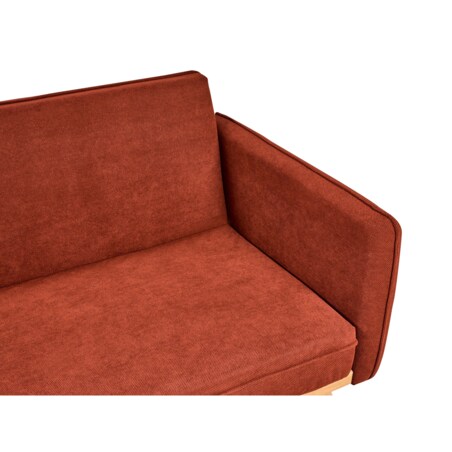 Sofa rozkładana ASAA Czerwony