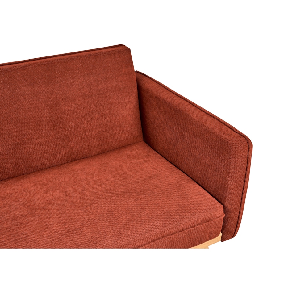 Sofa rozkładana ASAA Czerwony