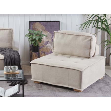 Fotel modułowy Jasnobeżowy TIBRO