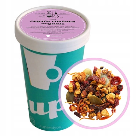 Sypana herbata owocowa CZYSTA ROZKOSZ ORGANIC BIO mango 150g premium super