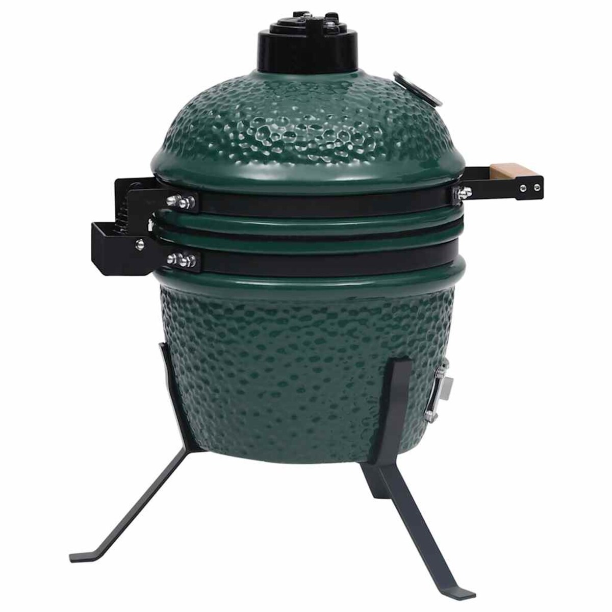 vidaXL Ceramiczny grill kamado z wędzarnią, 2-w-1, 56 cm, zielony