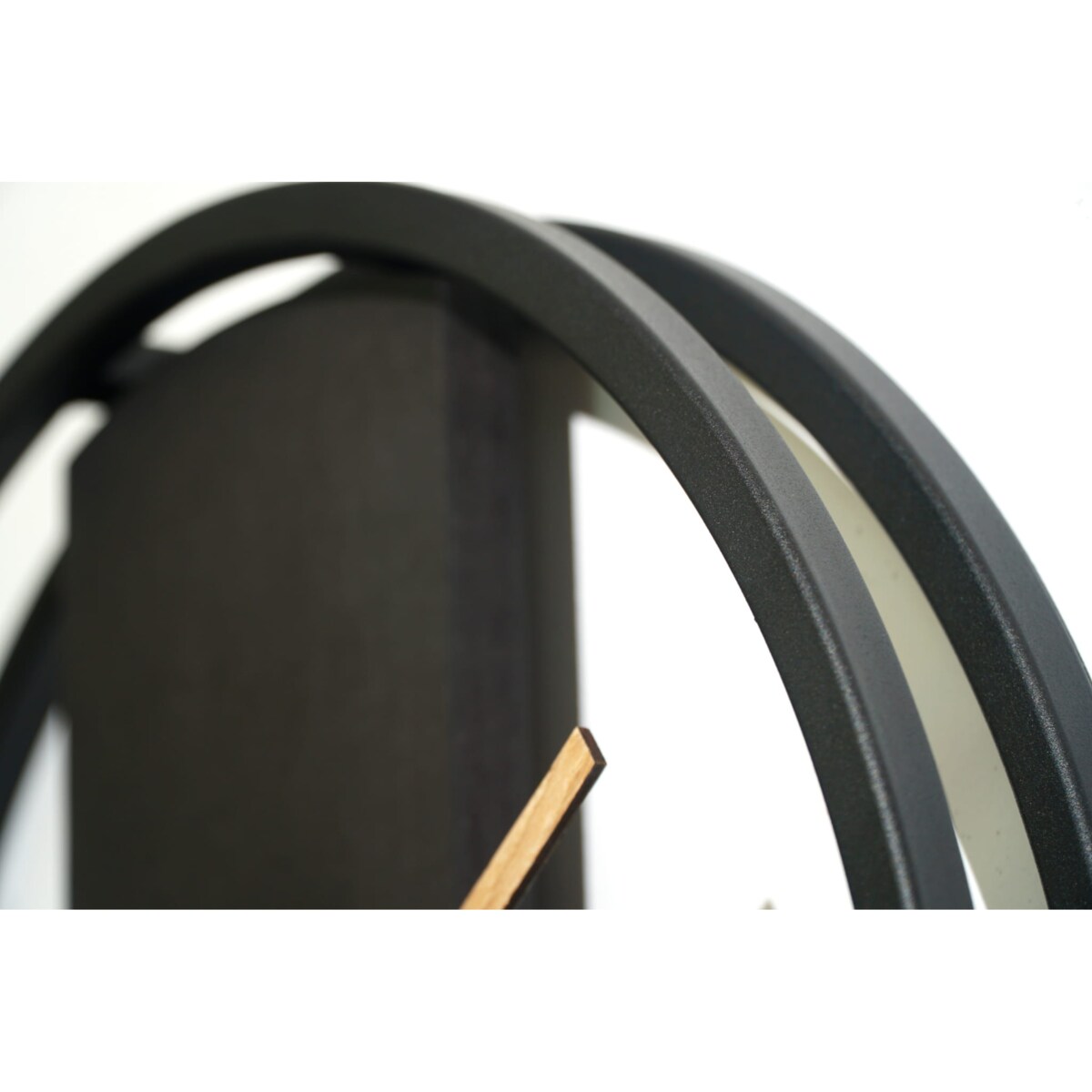 Zegar okrągły czarny LOFT OVAL metal 50cm