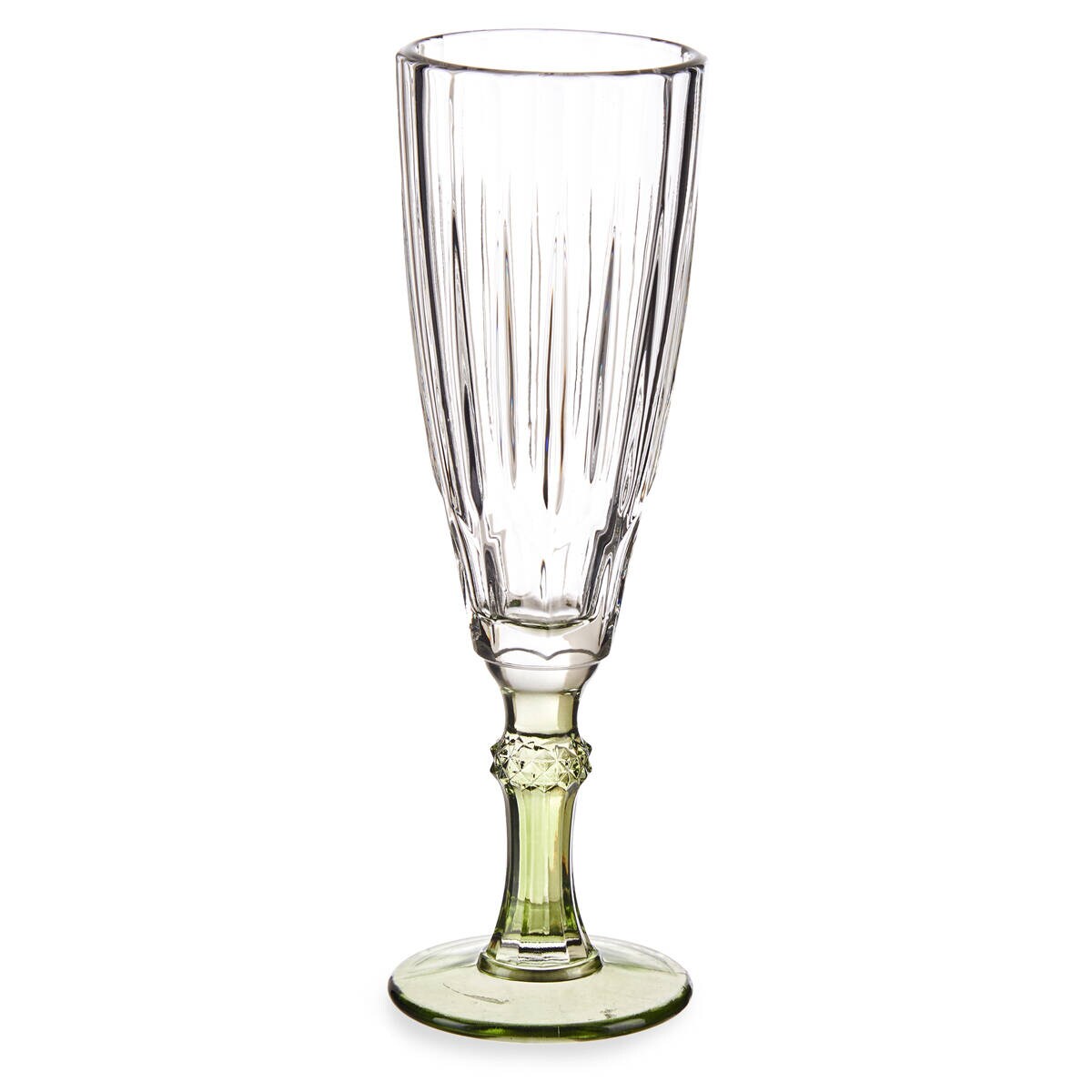 Kieliszek do szampana z kolorową nóżką, 170 ml, 6 sztuk