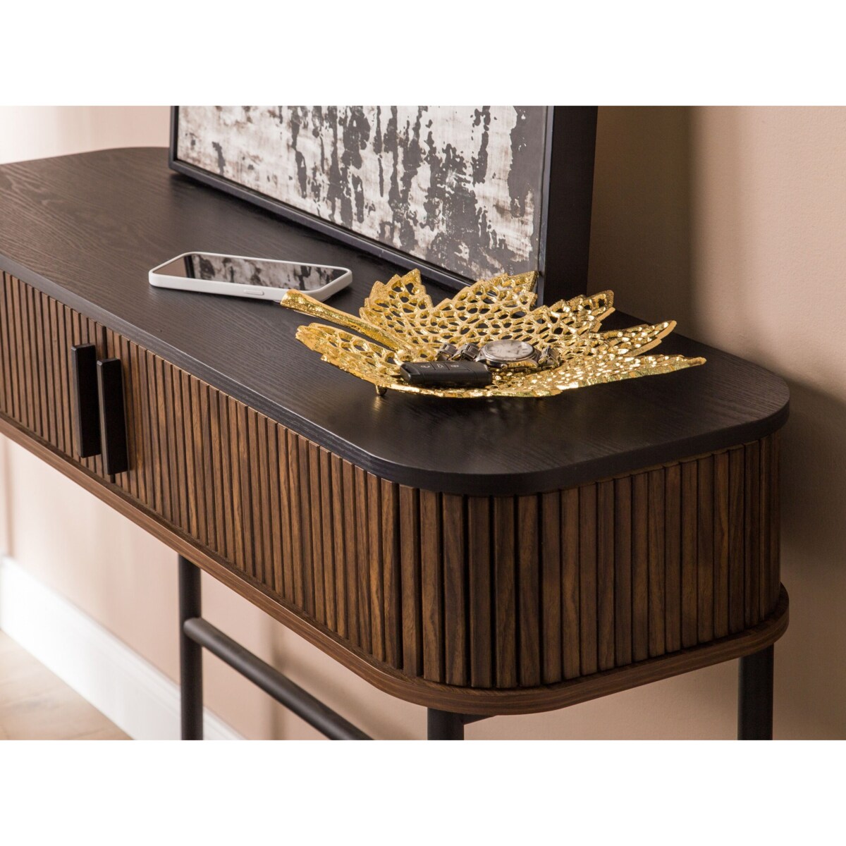 Zestaw 3 pater dekoracyjnych liść klonowy złoty PEMALI