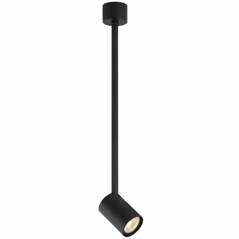 LAMPA sufitowa Tuka Nero L Orlicki Design regulowana OPRAWA metalowa downlight tuba czarna