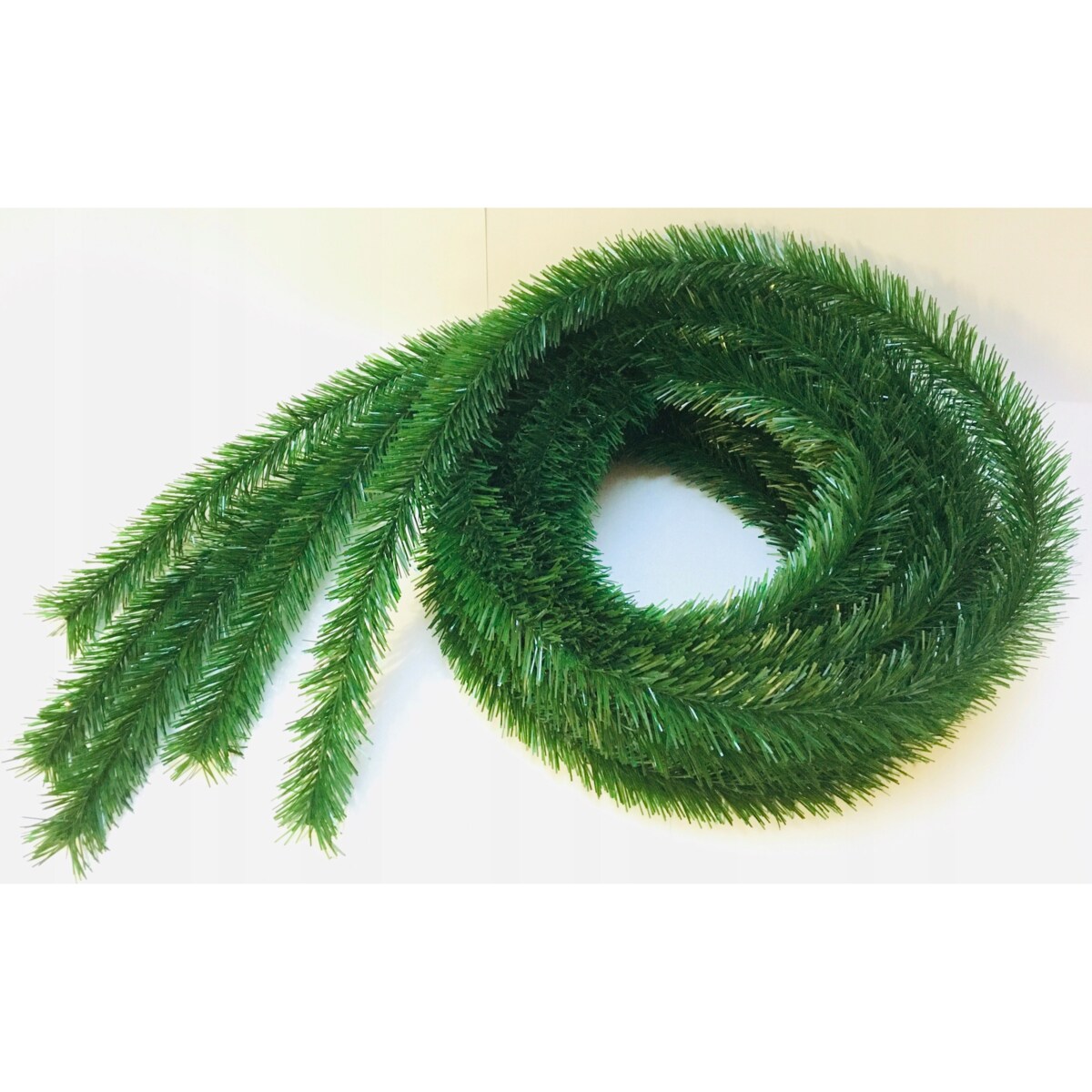 5x GIRLANDA SZTUCZNA CHOINKOWA ZIELONA ŁAŃCUCH FLORYSTYCZNY GAŁĄZKA błysk