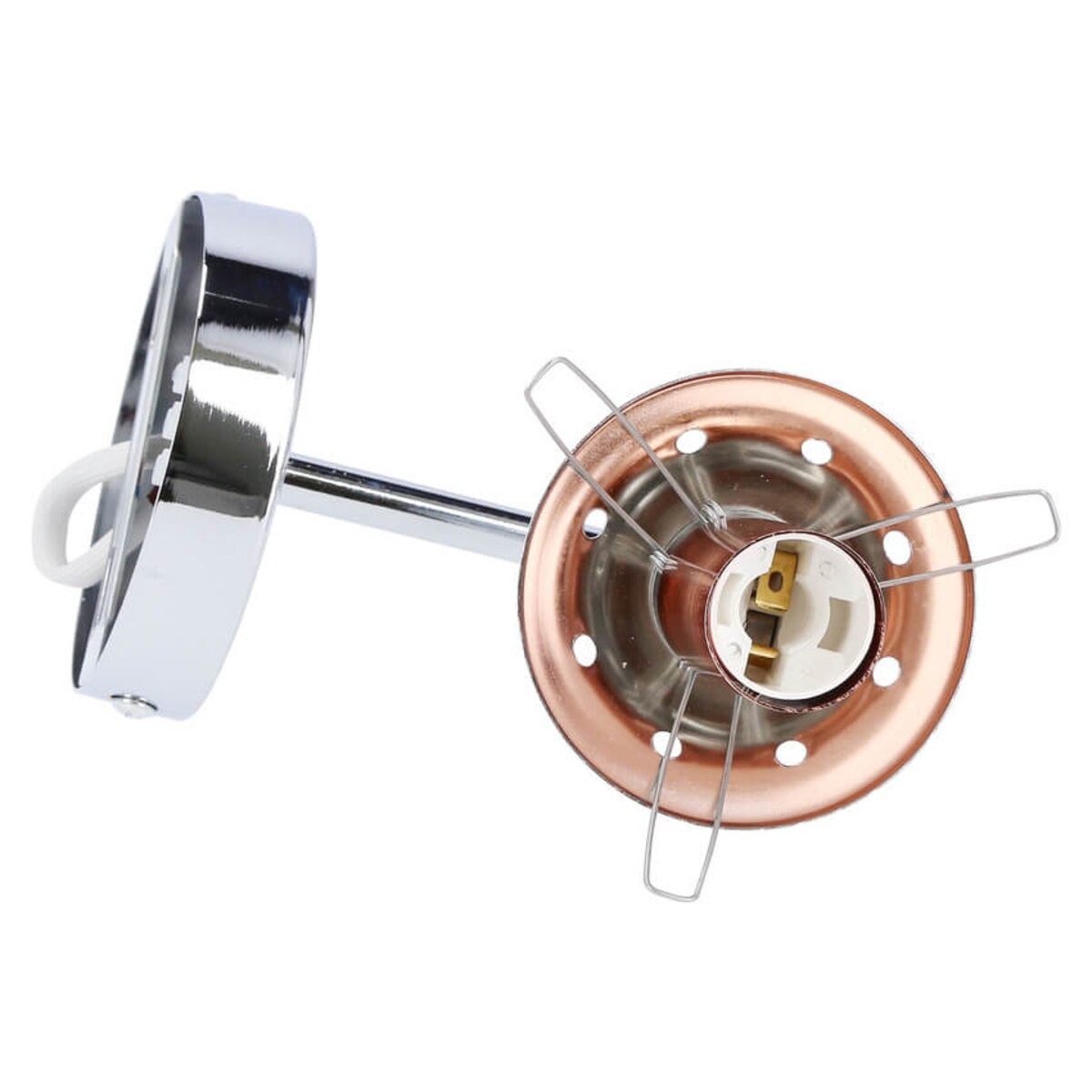 Szklany kinkiet ścienny Best 21-67234 Candellux kula chrom przezroczysty