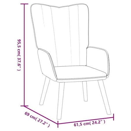 vidaXL Fotel z podnóżkiem, czarny, obity aksamitem