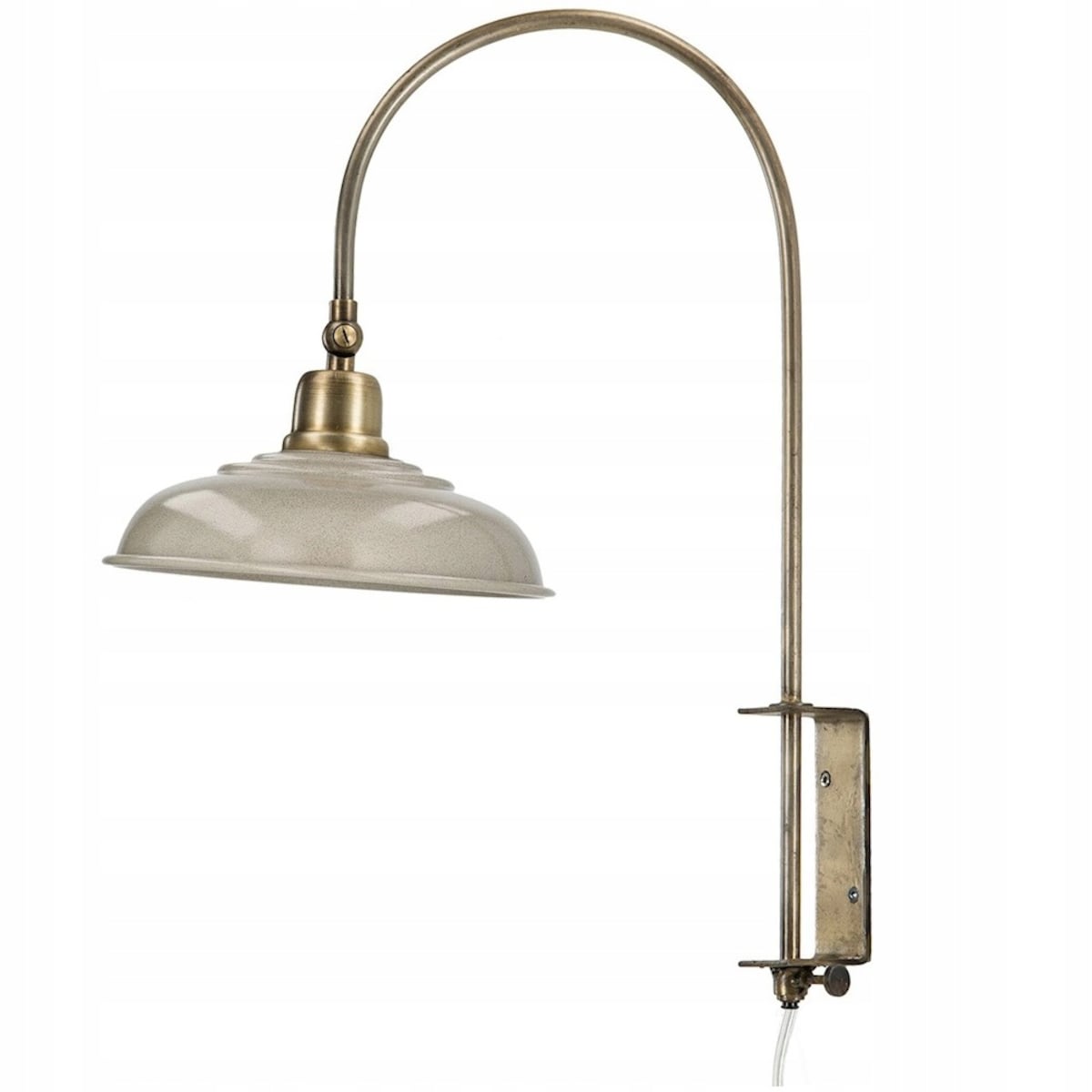 LAMPA KINKIET ŚCIENNA DO POWIESZENIA LOFT METALOWA E27 DO SALONU ZŁOTA BEŻ