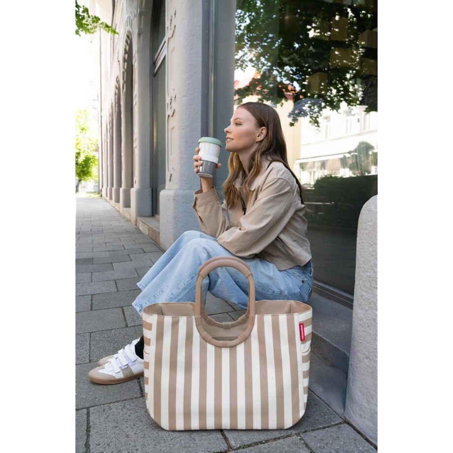Torba LOOPSHOPPER L, summerstripes coffee