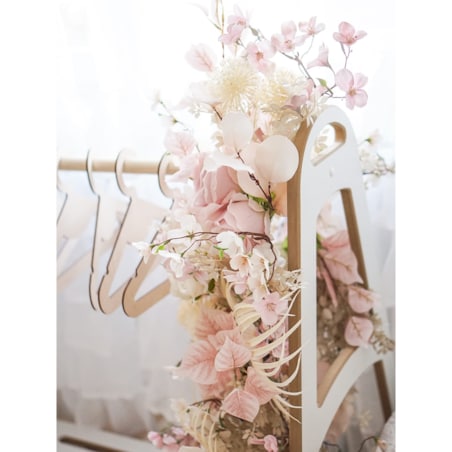 MINI garderoba szafa wieszak montessori + 5 drewnianych wieszaczków