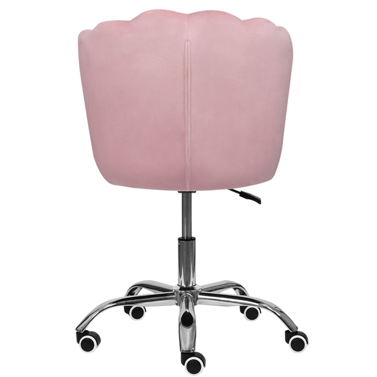 Fotel biurowy krzesło obrotowe welurowe regulowane muszelka