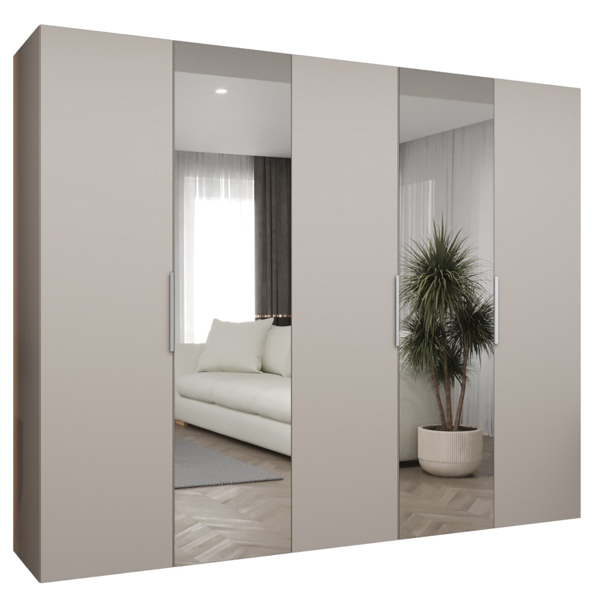 Szafa uchylna otwierana MARBELLA 2 250 wys. 202 cm Kaszmir + u. Kaszmir