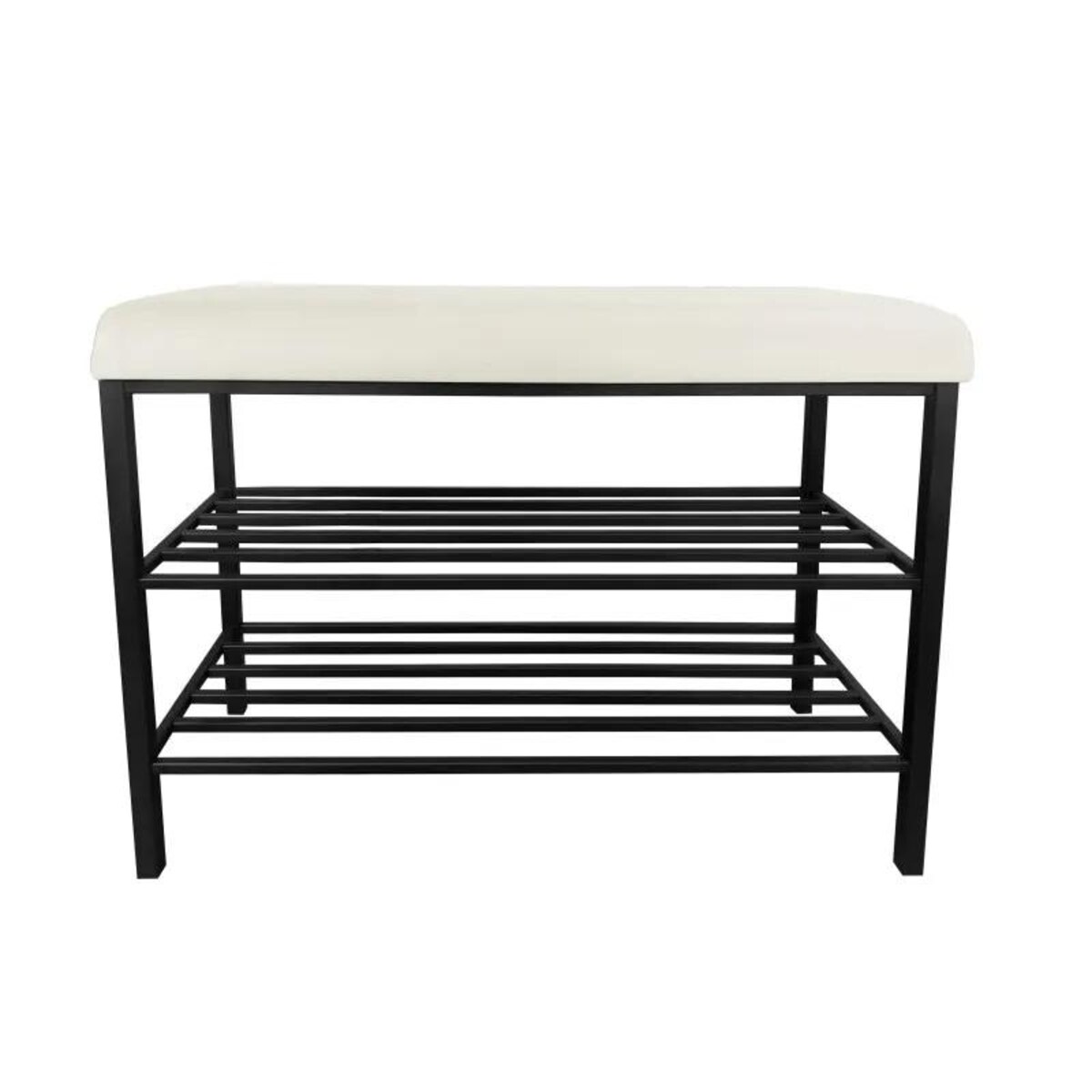 Stojak na buty z siedziskiem GAJA MG50 czarny/kremowy