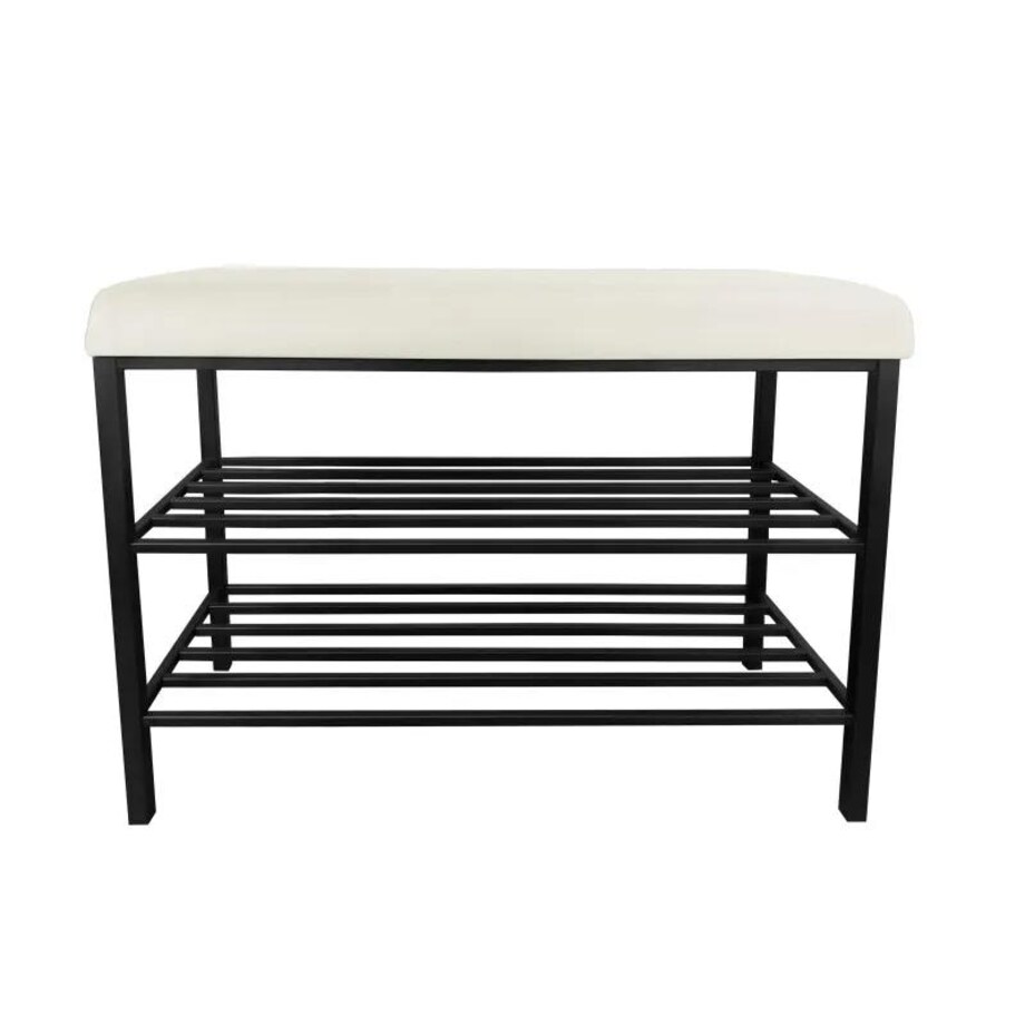 Stojak na buty z siedziskiem GAJA MG50 czarny/kremowy