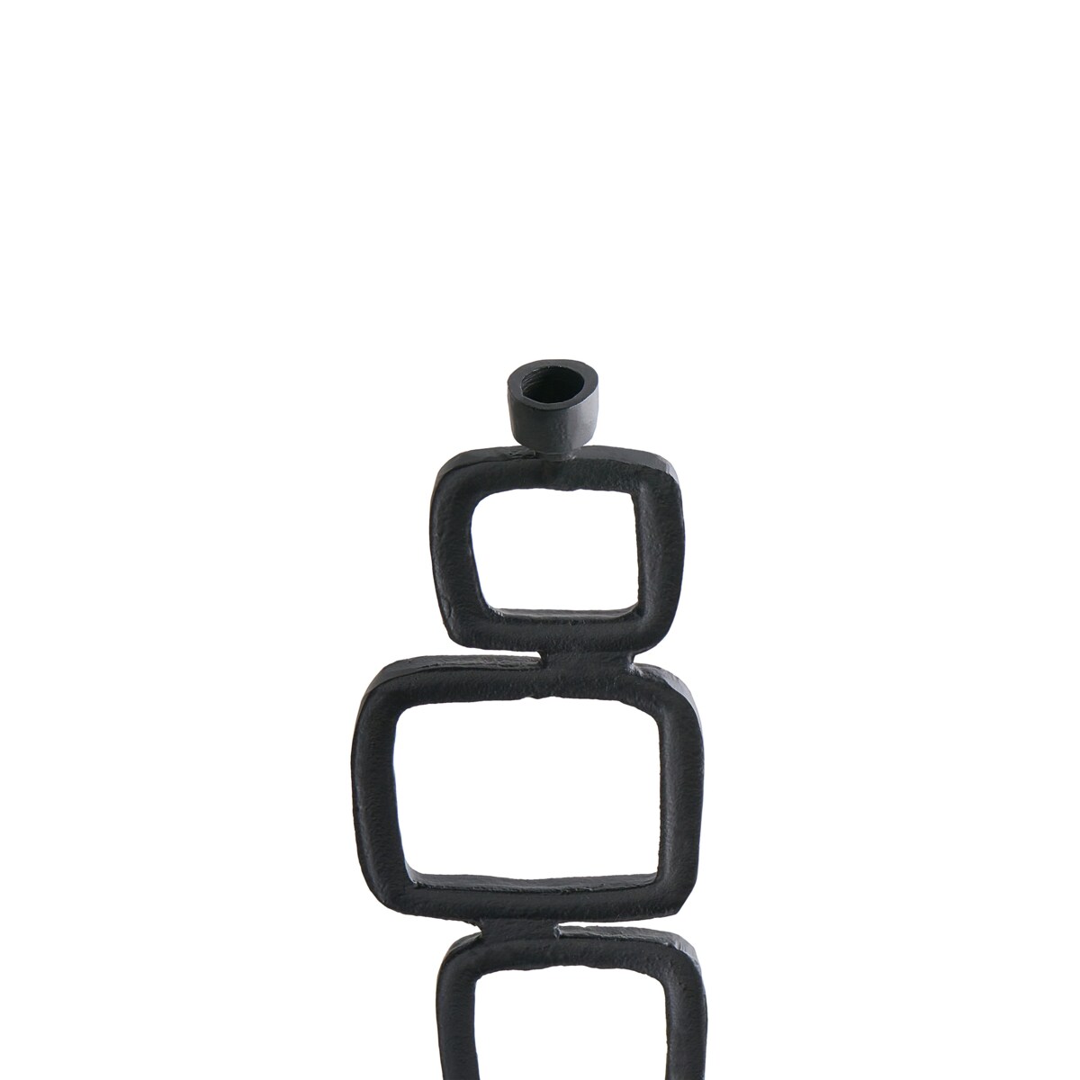 Świecznik SIPANJE Metal 35/48 cm Czarny