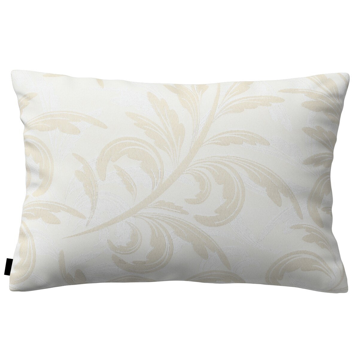 Poszewka Kinga na poduszkę prostokątną 47x28 szaro-beżowe liście akantu