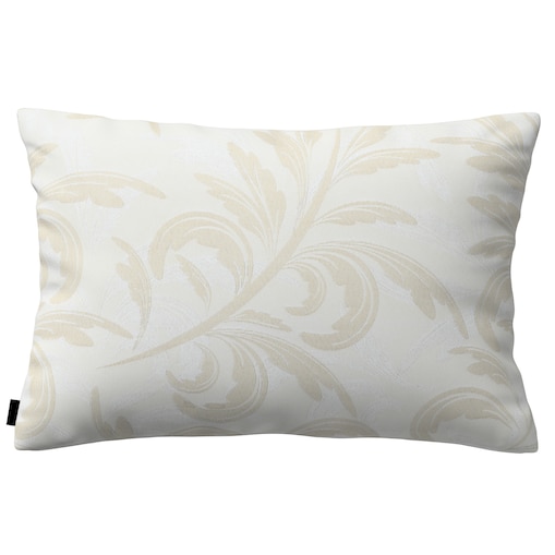 Poszewka Kinga na poduszkę prostokątną 47x28 szaro-beżowe liście akantu