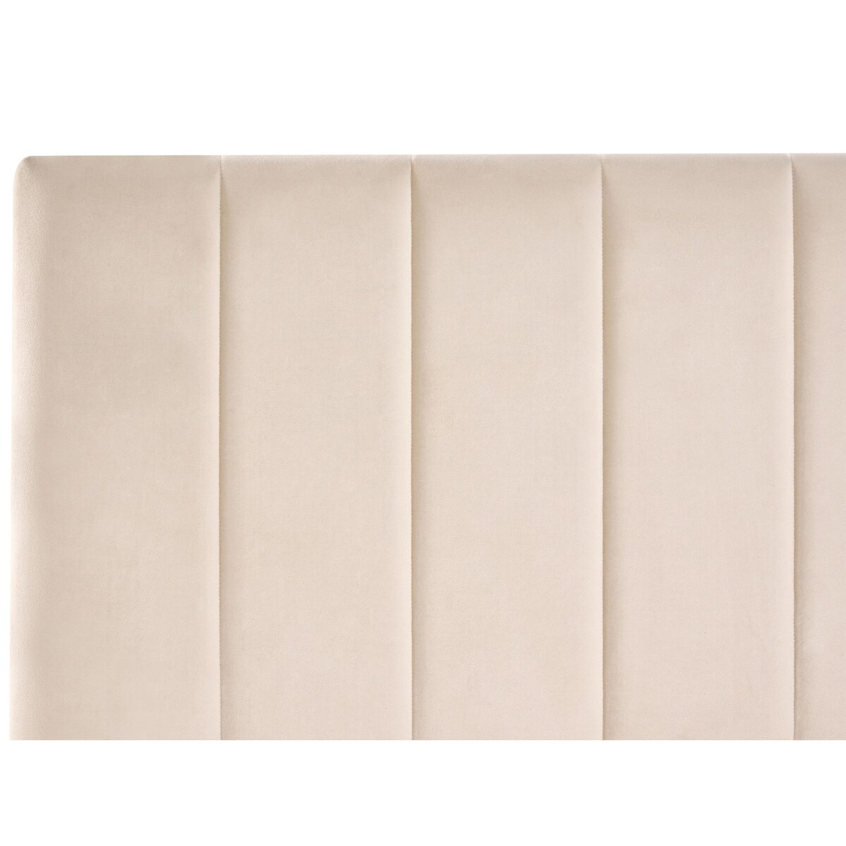 Łóżko z szufladami Welur LONZAC 140 x 200 cm Beżowy