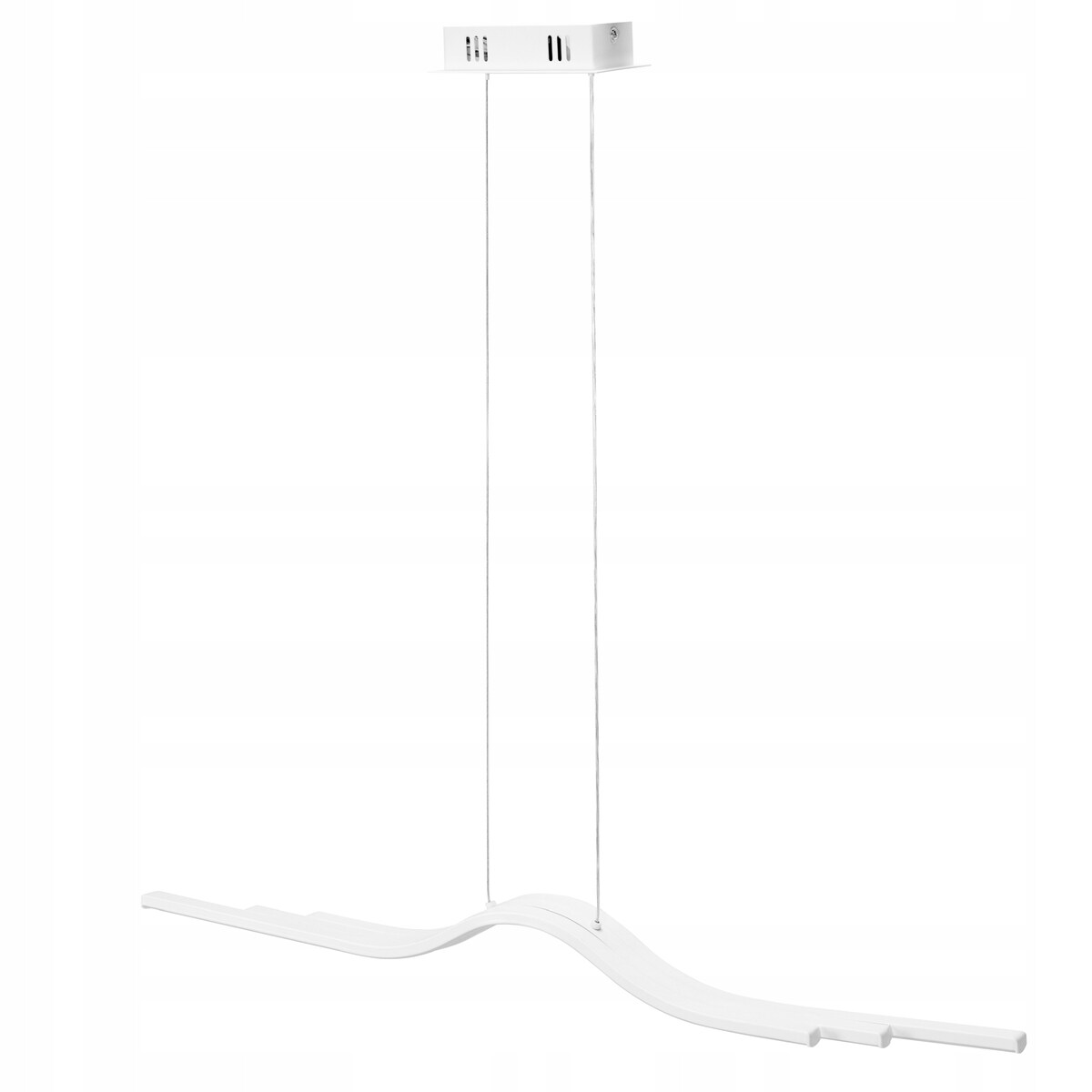 Lampa Sutitowa Wisząca Led Biała Nowoczesna +Pilot