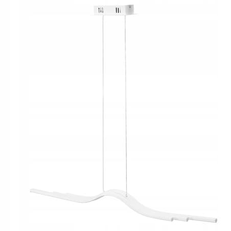 Lampa Sutitowa Wisząca Led Biała Nowoczesna +Pilot