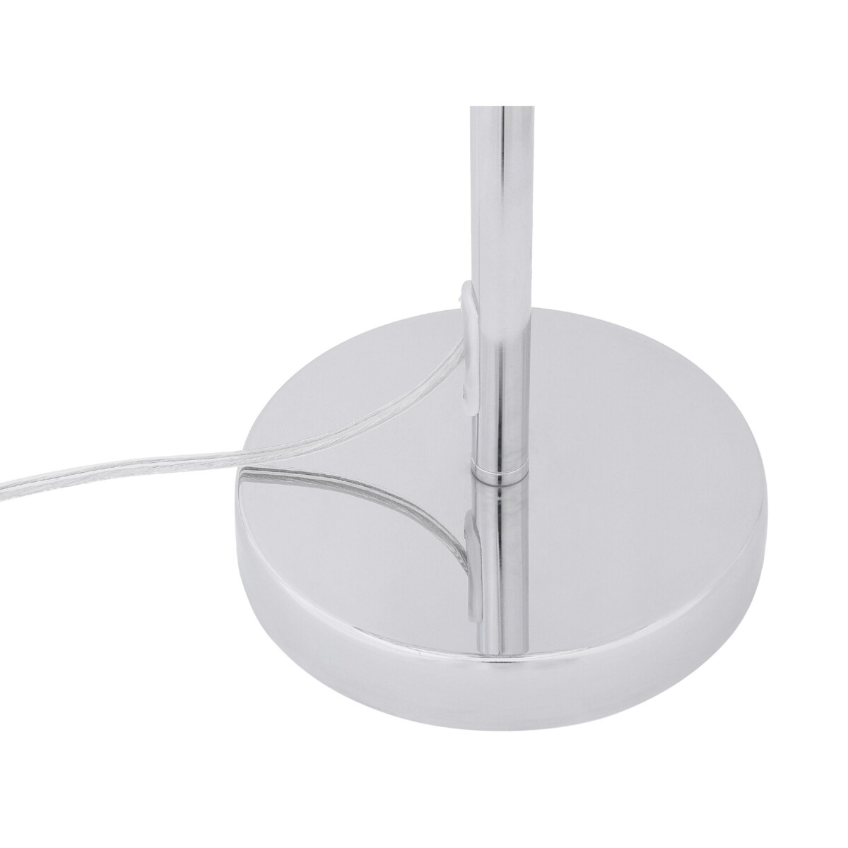 Lampa stołowa metalowa srebrna TENNA