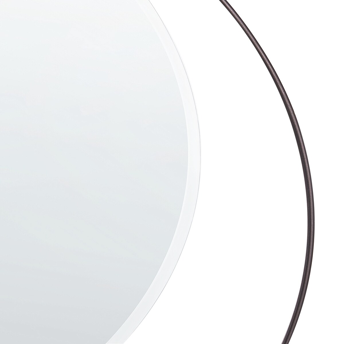 Lustro ścienne AGDE 50 cm 50 cm Metal Czarny