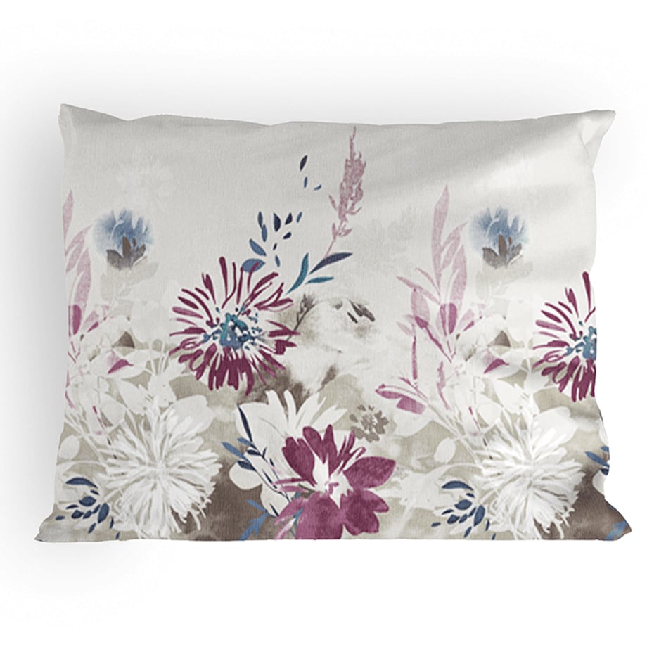 LANIUS komplet pościeli z bawełny satynowej, kwiatowy wzór, 140x200