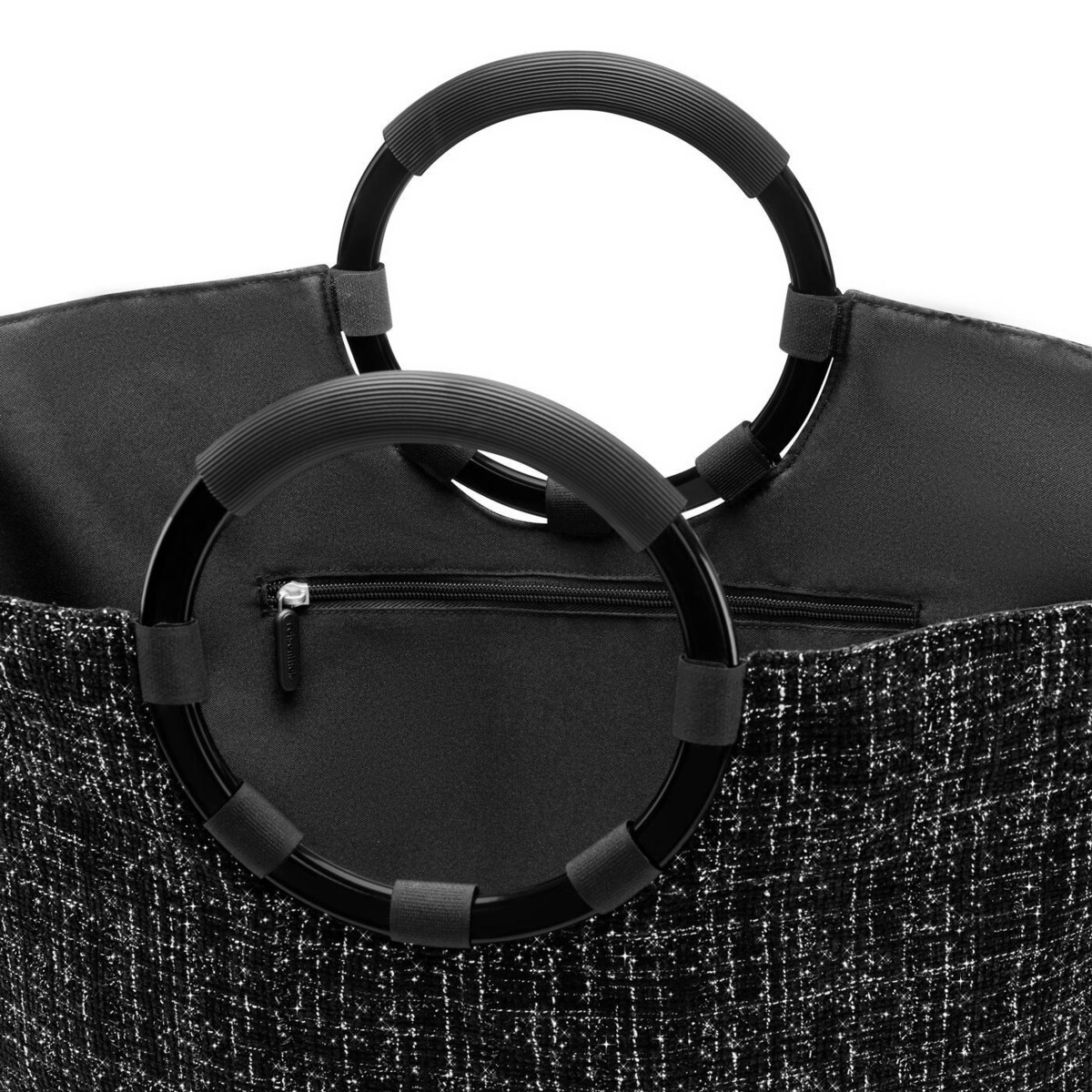 Torba LOOPBAG HOBO, bouclé black