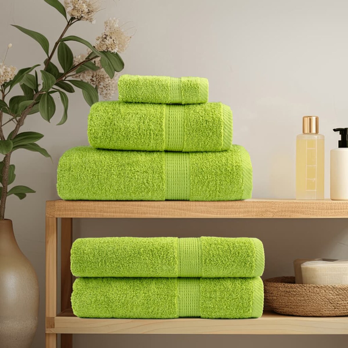 vidaXL Ręczniki premium SOLUND, 2 szt., 100x150 cm, 600 g/cm²