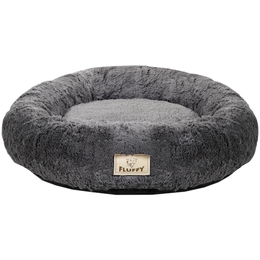 Legowiska Dla Psa Shaggy 100 Cm Rozbieralne Antypoślizgowe Ciemnoszare