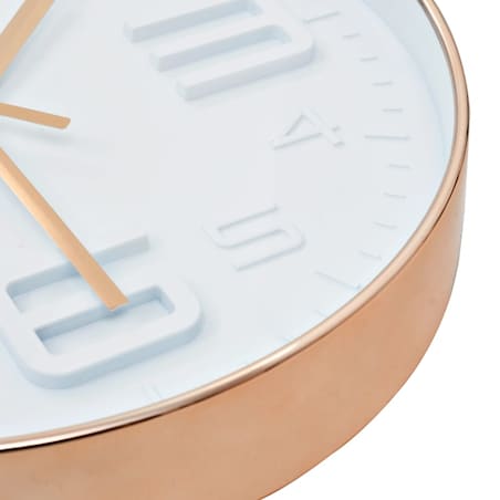 vidaXL Zegar ścienny w kolorze miedzi, 30 cm