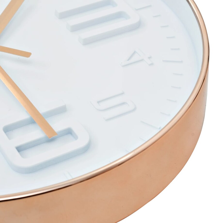 vidaXL Zegar ścienny w kolorze miedzi, 30 cm