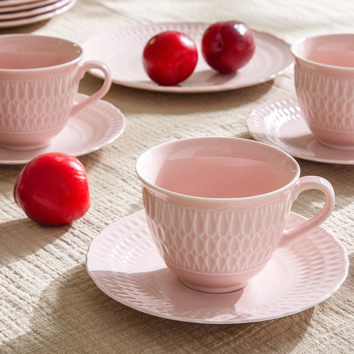 Zestaw kawowy 6 os. (18 el.) SOFIA RÓŻANA