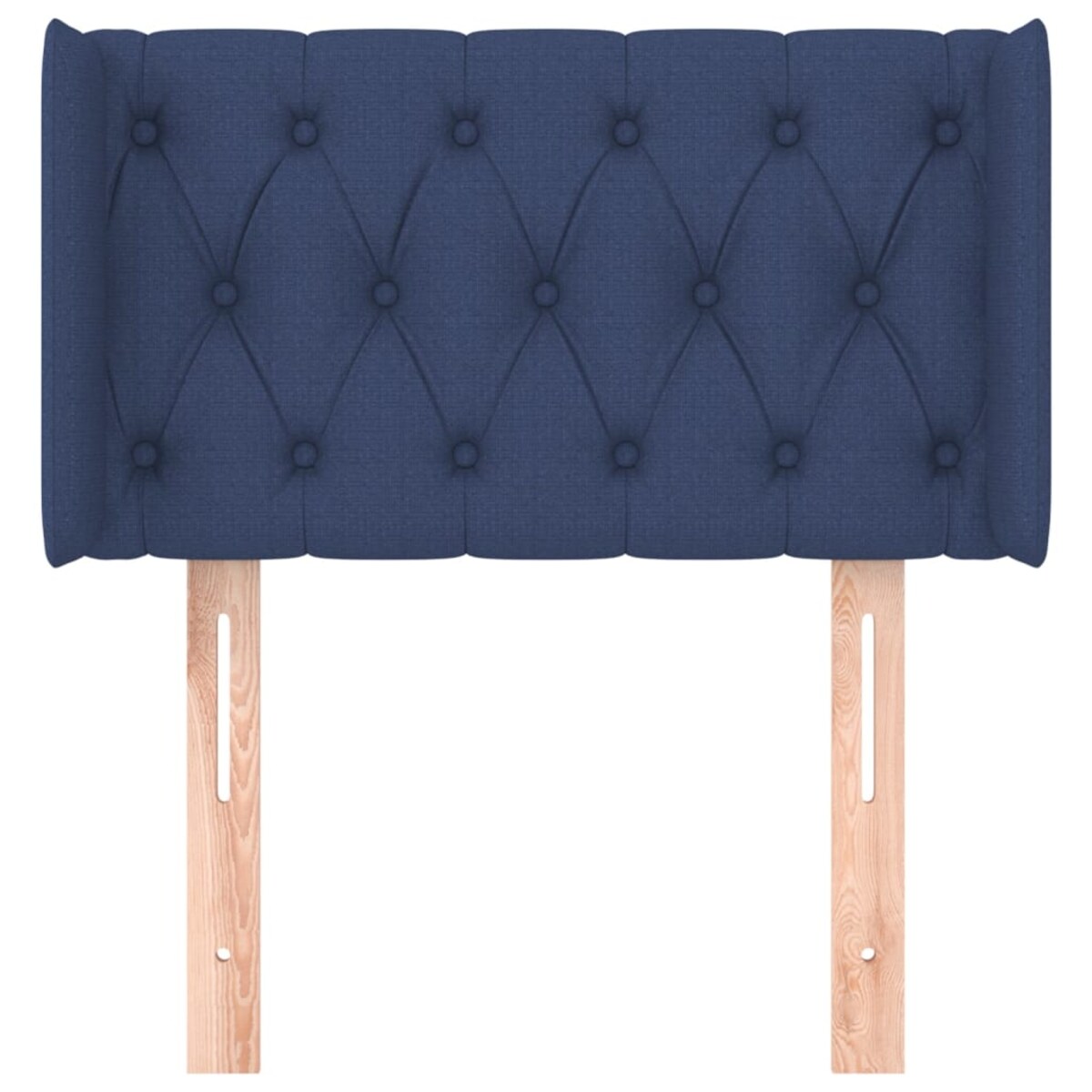 vidaXL Zagłówek uszak, niebieski, 83x16x78/88 cm, tkanina