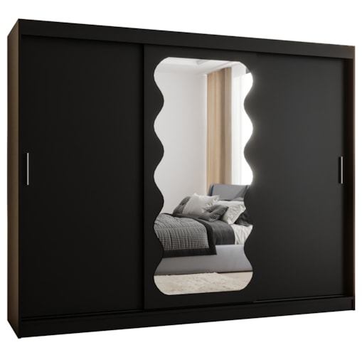 Szafa przesuwna SPOTI 250 czarny