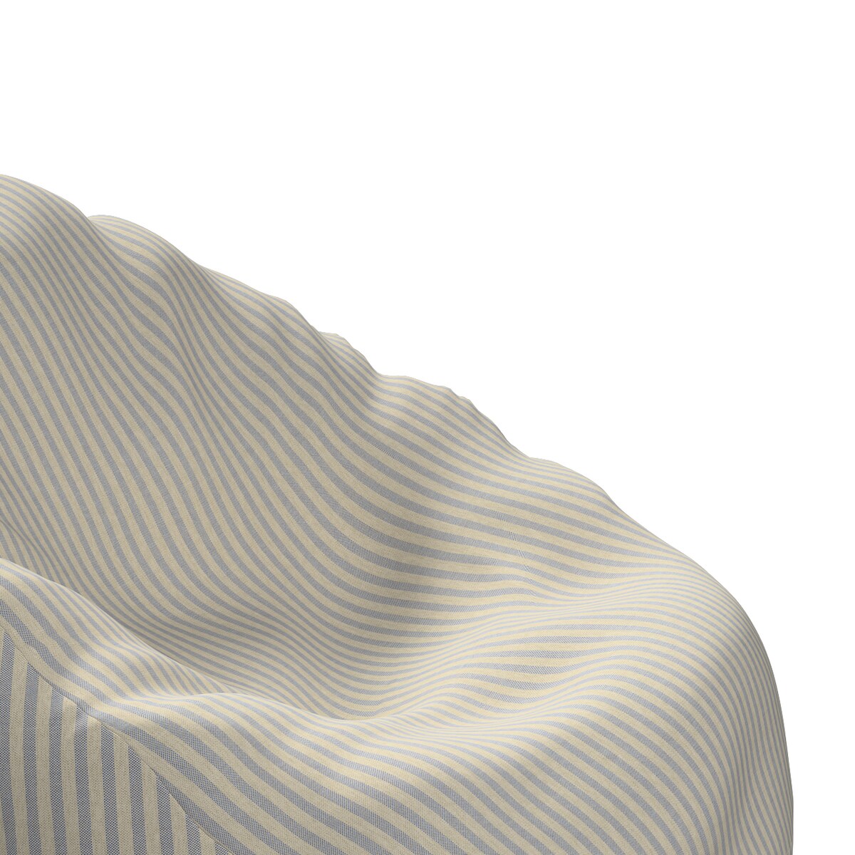Worek do siedzenia, beżowo-niebieskie paski, Ø50 x 85 cm, Outdoor Oasis