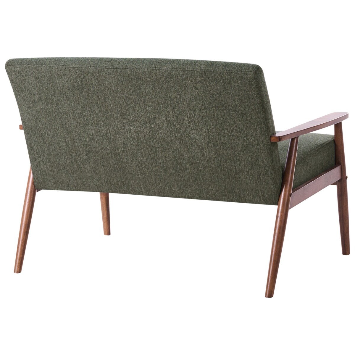 Sofa dla 2 osób ESRUM Zielony/ ciemny brąz