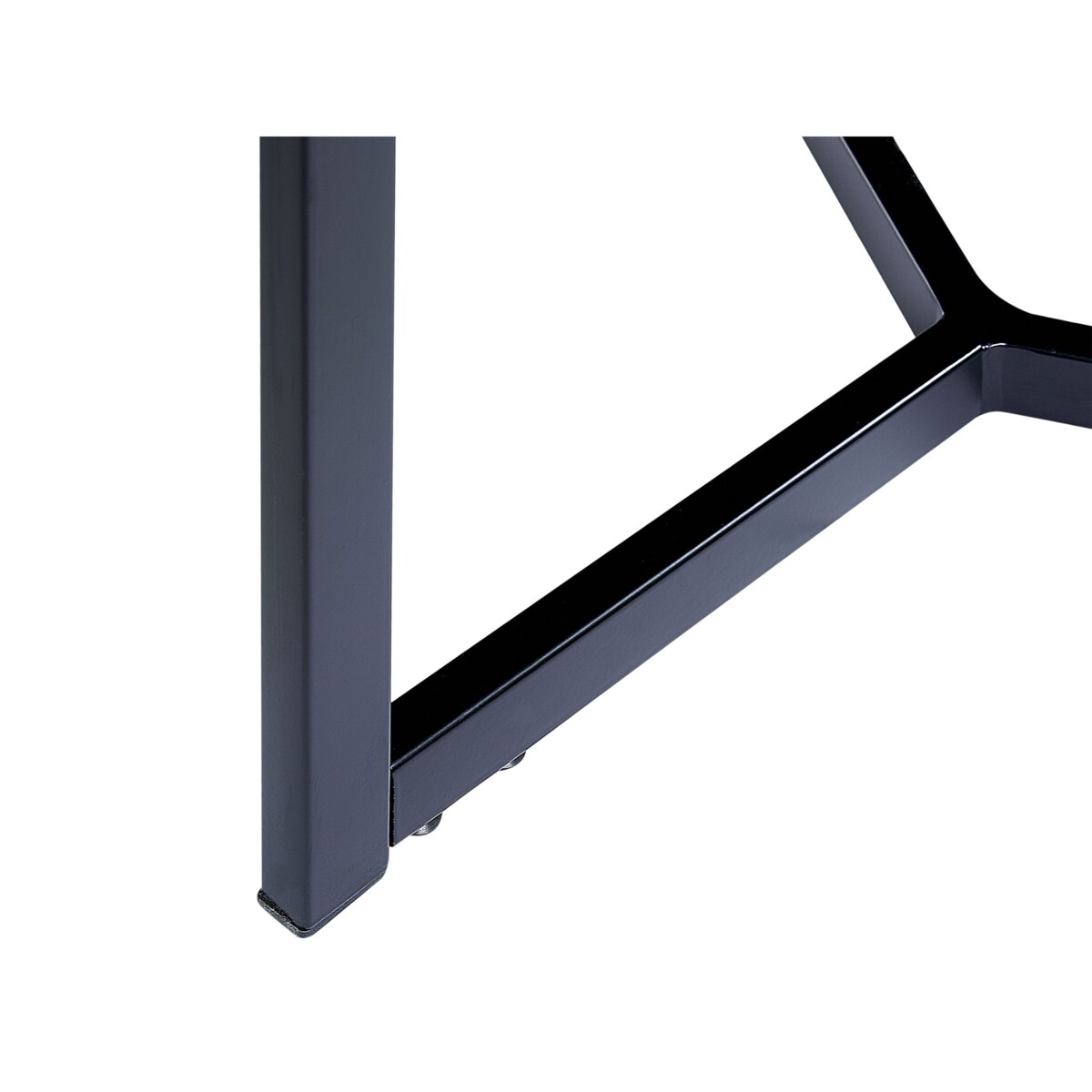 Stolik pomocniczy ciemne drewno z czarnym TIPPO