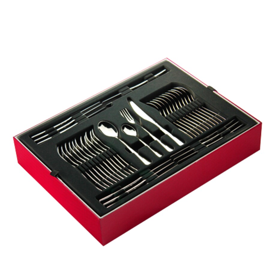 Zestaw sztućców Gerlach Onda 68 Elementów Srebrny Połysk Pudełko / 12 Os