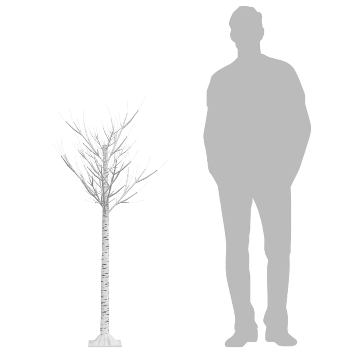 vidaXL Wierzba z oświetleniem, 140 kolorowych diod LED, 1,5 m